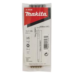 Makita 5 Piece 6.35mm 1/4" Hex Auto Feed Screwdriver Bit A-16536