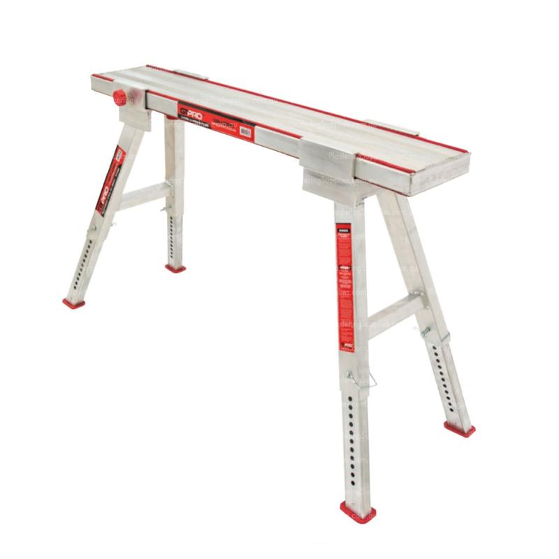 GTPro 225mm Adjustable Stools + 1200mm Aluminium Plank Plasterers Jobsite