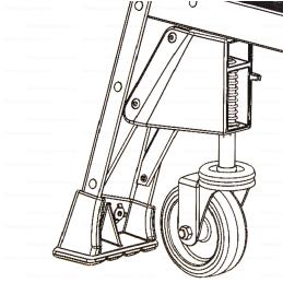 Werner Castor Kit Suits Bailey P150 Platform Stepladders FS13584