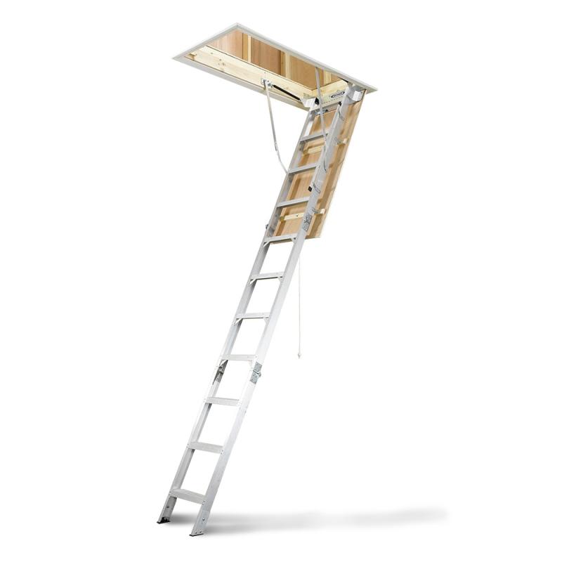 Werner Attic Ladder 3.18m - 3.66m Aluminium Ceiling AH2512AZ