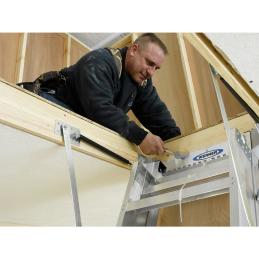 Werner Attic Ladder 3.18m - 3.66m Aluminium Ceiling AH2512AZ