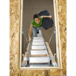 Werner Attic Ladder 3.18m - 3.66m Aluminium Ceiling AH2512AZ