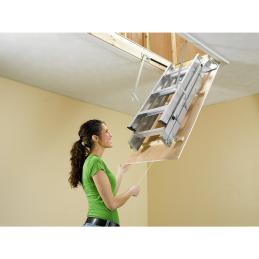 Werner Attic Ladder 3.18m - 3.66m Aluminium Ceiling AH2512AZ