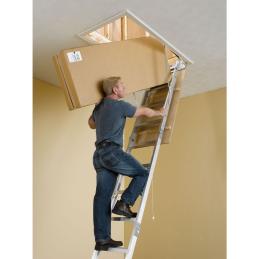 Werner Attic Ladder 3.18m - 3.66m Aluminium Ceiling AH2512AZ