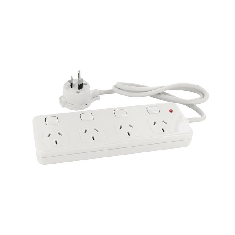 HPM Powerboard 4 Outlets 1.8m Lead Surge Protection L001219AAB
