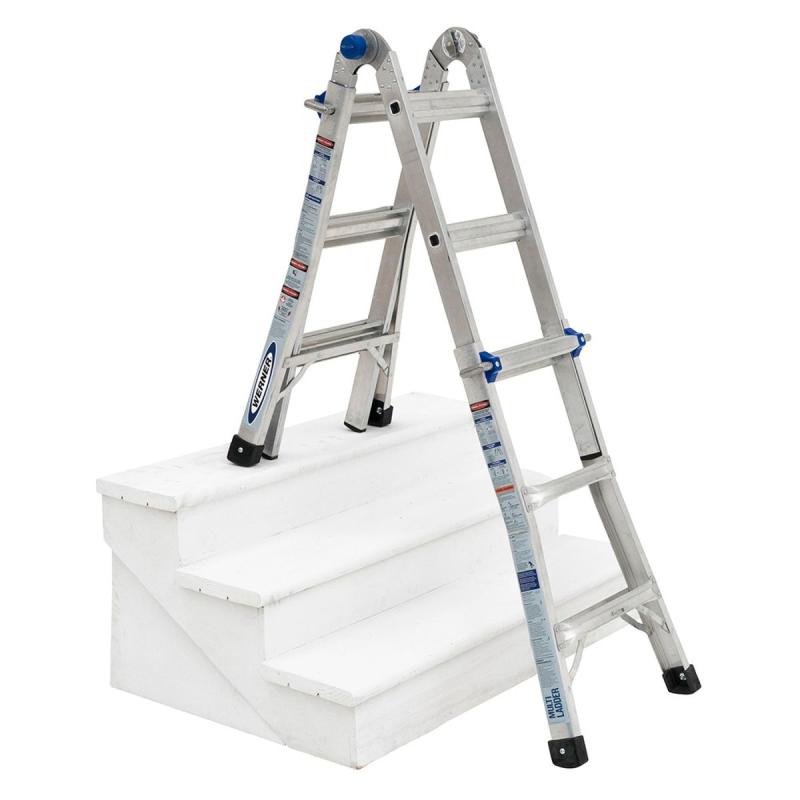 Werner Ladder 2.1m-3.4m Aluminium Telescoping Multi Purpose 135kg MT-13AZ