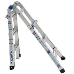 Werner Ladder 2.1m-3.4m Aluminium Telescoping Multi Purpose 135kg MT-13AZ