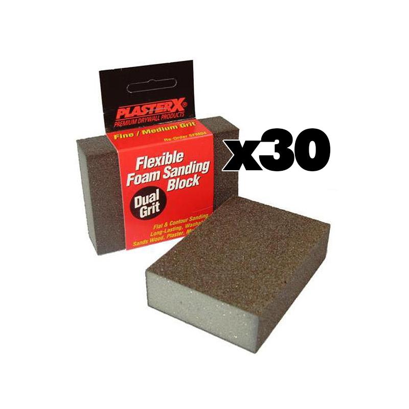Intex Sanding Sponge Block 30 Piece 100x75x26mm Square Edge SFM04