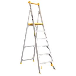 Bailey Ladders Platform Stepladder 6 Step 1.72m 170kg Pro ALUMINIUM FS13402