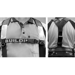 BuildPro Shoulder Brace Adjustable Padded BLACK FLURO LBHAB