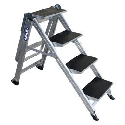 Bailey Stairwell Ladder 4 Step 89cm Aluminium With Folding Hand Rail FS13752