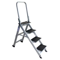 Bailey Stairwell Ladder 4 Step 89cm Aluminium With Folding Hand Rail FS13752