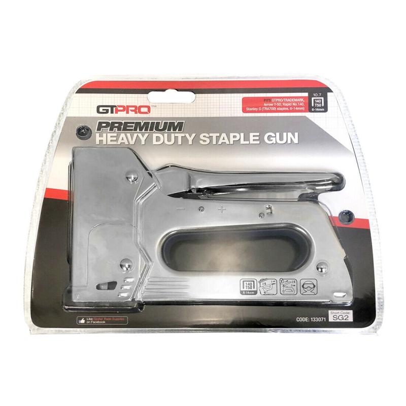 GTPro Staple Gun Heavy Duty Premium 6-14mm Arrow T50 Rapid 140 133071 SG2