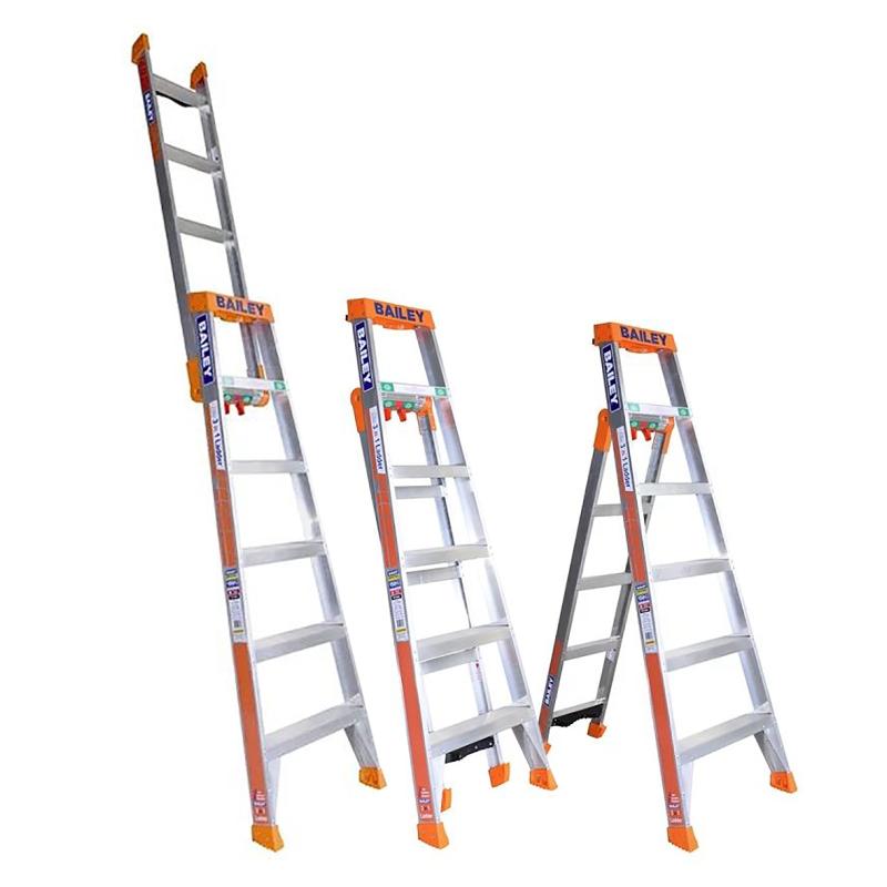 Bailey Ladder SLS 3-In-1 8 Step Leaning Straight 2.4-4.1m Aluminium FS13864