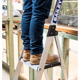 Bailey Ladder Stepladder Retail/Office 0.85m 3 Step 120kg Aluminium FS13869