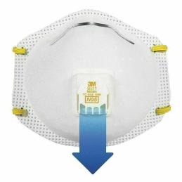 3M Dust Mask P2 Cool Flow Disposable Valved Respirator 5 Pack 8511
