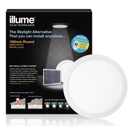 Illume By Kimberley 180mm Round Shaftless Advanced Ambient Roof Skylight Systems