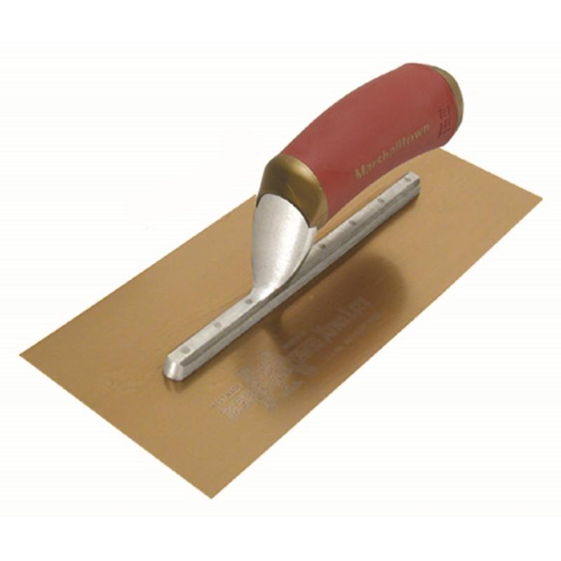 MARSHALLTOWN Stainless Steel Corner Trowel - 6x1.5 Inch Square Concrete Tool With DuraSoft Handle
