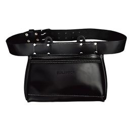 BuildPro Nail Bag 2 Large Pockets Adjustable 50mm Leather Belt LBNBPL02