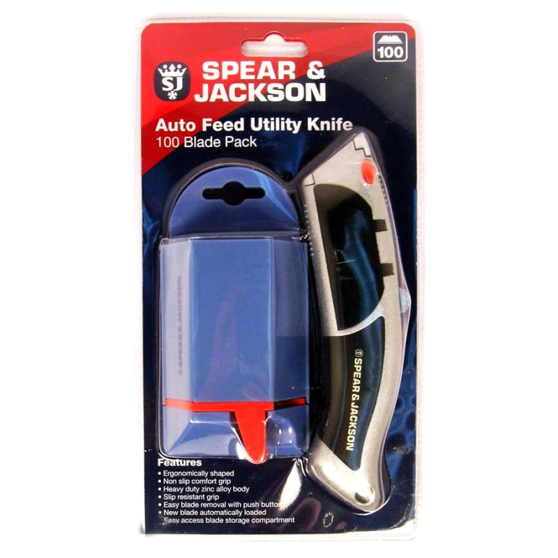 Spear & Jackson Utility Knife With 100 Blades SJ-1750BP