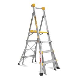 Gorilla 1.2-1.8m Height Adjustable Platform 150kg Ladder PL0406-I