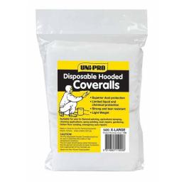 Uni-Pro 1080 Disposable Hooded Coveralls 1 Piece LARGE 1080