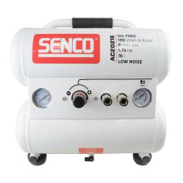 Senco Compressor Low Noise 240v 1.75hp 16L Double Tank Oil Free AC20216