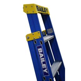 Bailey FS13974 Ladder Single Sided Fibreglass 2.4m 8 Step 150kg Pro FS13974