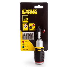 Stanley FMHT0-62688 Stubby Ratchet With 6 Bits Magnetic Head FMHT0-62688