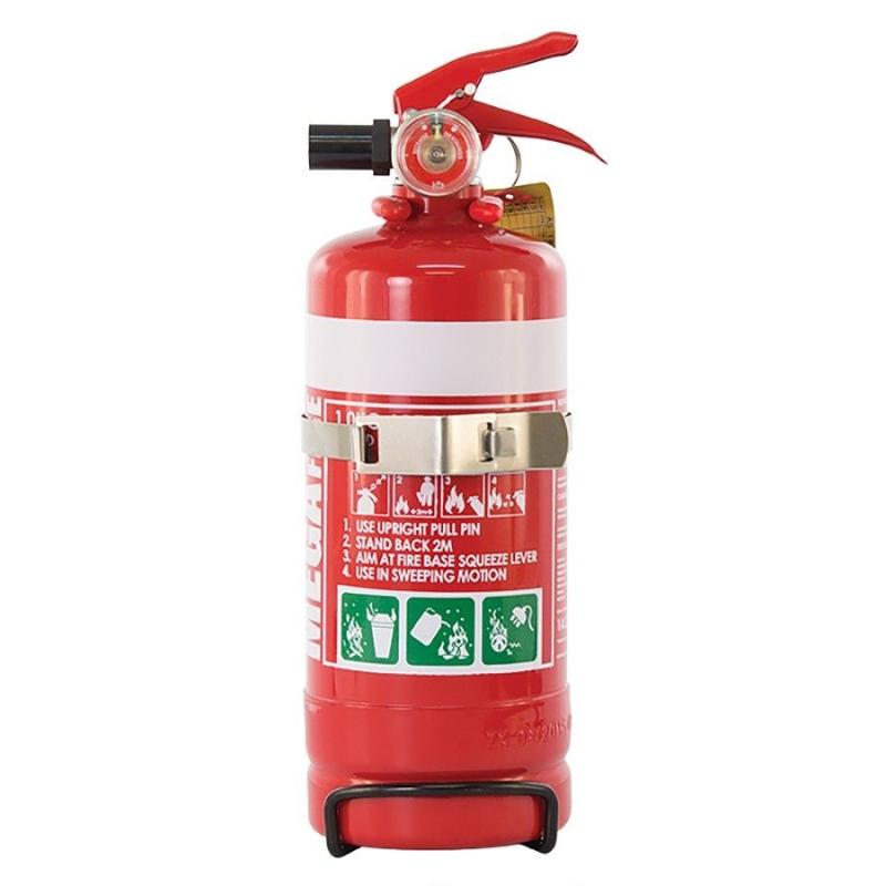 MegaFire Fire Extinguisher Portable 1.0kg DRY CHEMICAL POWDER MF1HABE