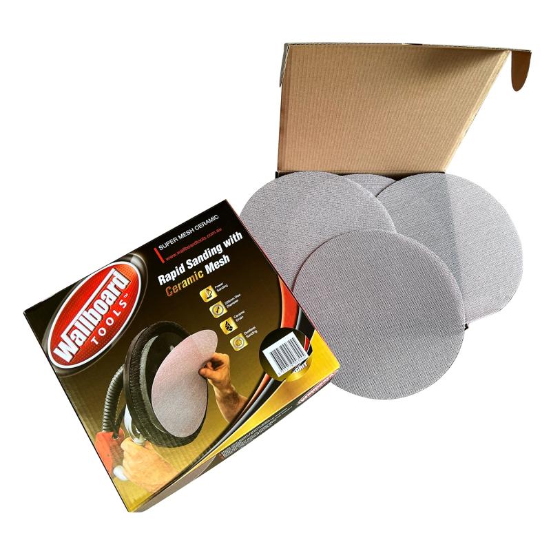 Wallboard SMC-80 Ceramic Super Mesh 80 Grit 225mm 10 Pack Power Sander Pads SMC-80