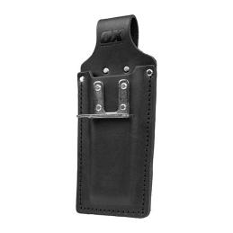 OX OX-T265713 Dual Chisel And Hammer Holder Trade Quality Black Leather OX-T265713