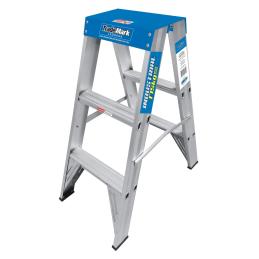 TradeMark Ladder Double Sided 3ft 0.9m 3 Step 175kg Safety Punch LA9