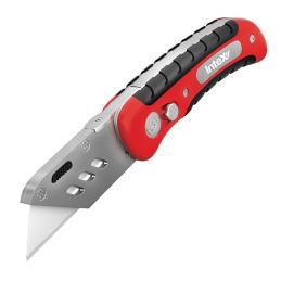 Intex KPX71 Utility Knife Folding Puch_Button Stainless Steel KPX71