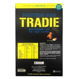 Tradie UJ5350SZ Protein Bats 12 Pack Dark Chocolate And Nut Gluten Free UJ5350SZ