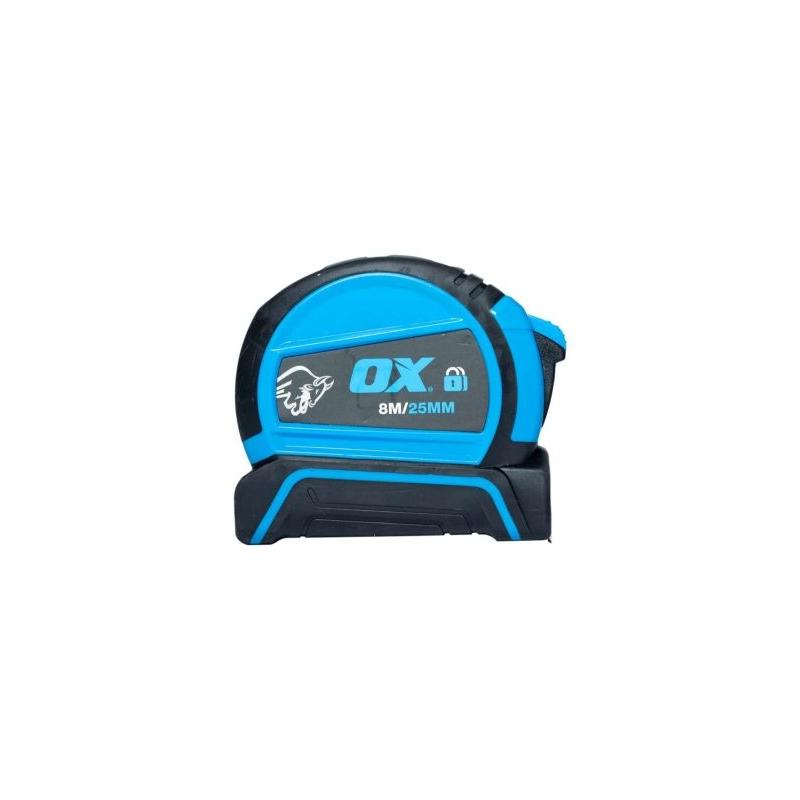 OX TRADE DOUBLE LOCKING TAPE MEASURE 8M OX-T505208