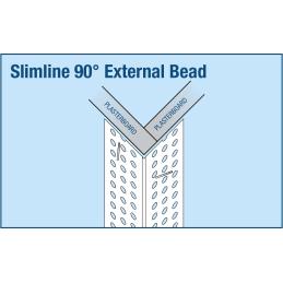 Slimline Corner Bead 90° 2.4m Trim-Tex 72-6008