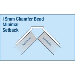 Trim-Tex 72-9650 Chamfer Archway Bead 19mm 3m 30 Piece 72-9650