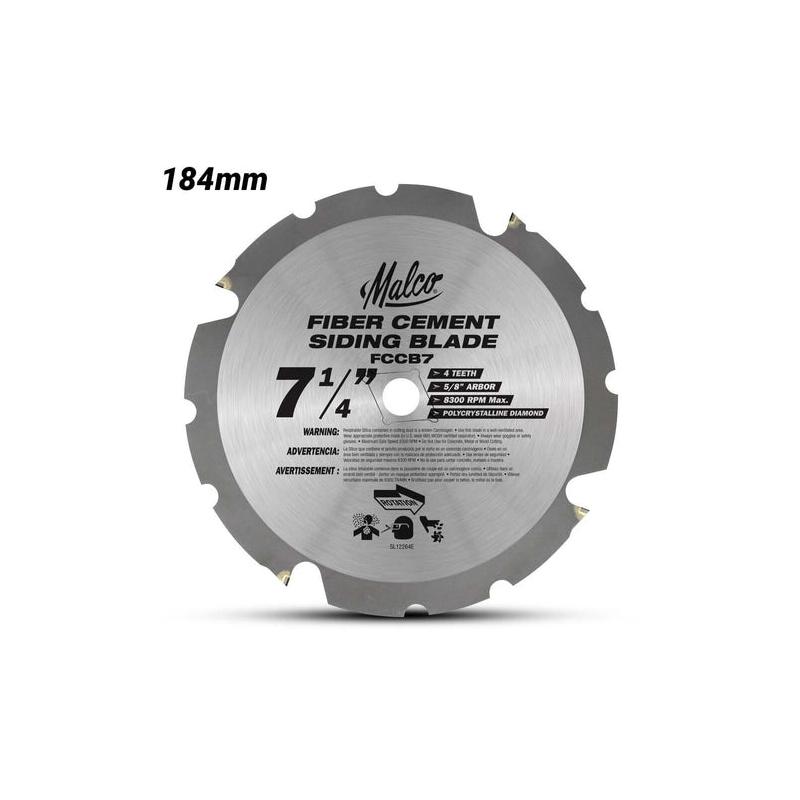 Malco Fibre Cement Circular Saw Blade 184mm HTEFCCB1EV