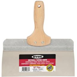 Hyde 10" Pro Hardwood Stainless Steel Extruded Backing Taping Knife