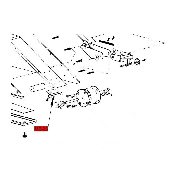 MB-26 Screw CS 3/8 Stainless Steel 