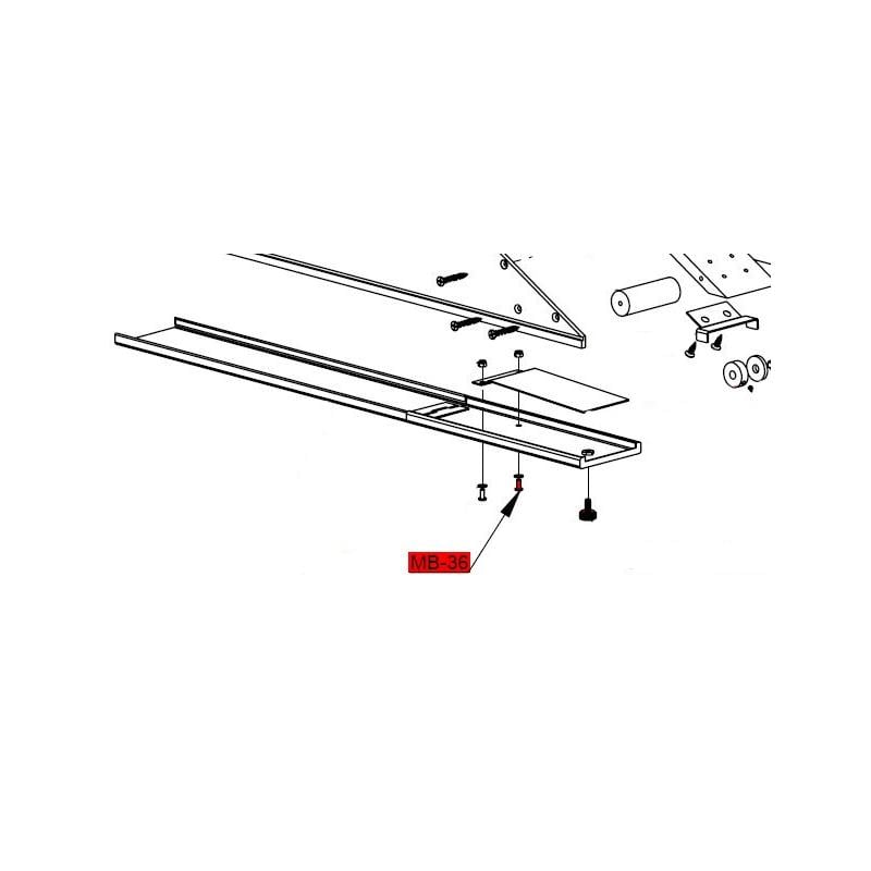 MB-36 M3 x10 Pan Screw Stainless Steel