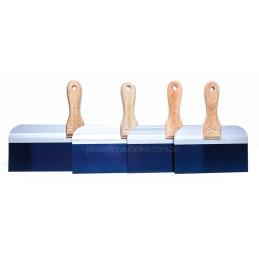 Taping Knife Wooden Handle Blue Steel Full Set