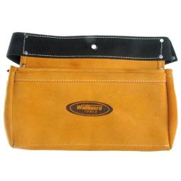 Suede Leather Nail Bag 310x200mm 2 Pocket
