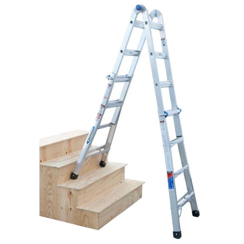 Werner MT17AZ 2.7m4.6m Aluminium Telescoping MultiLadder 135kg