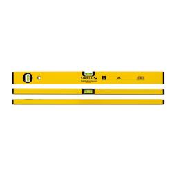 Niveau à Bulle Stabila 70-2 120cm - Double Fiole Verticale, Fiole Horizontale - Pour Bricolage Et Professionnels - Embouts Anti-chocs