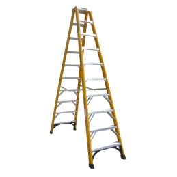 Gorilla Ladder FSM003-PRO Pro-Lite 0.85m 3 Step Double Sided Fibreglass ...