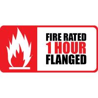 FIRE RATED 1 HOUR FLANGED